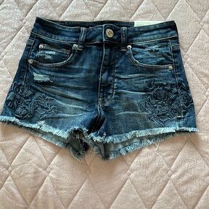 AEO hi rise jean shortie